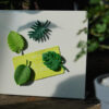 Creative Green Turtle Leaf Fridge Magnet Stickers
