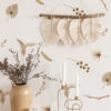 Boho Cartoon Dry Vintage Floral Wall Stickers