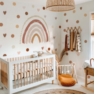 Nordic Boho Large Rainbow Wall Stickers