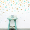 Mutiple Cartoon Star Sky Space Wall Sticker Set